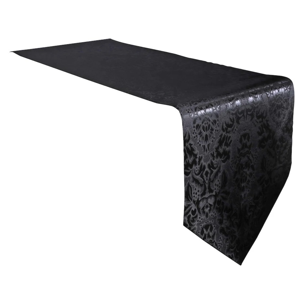 Set of 6 Home Collection Polyester Damask Table Runners